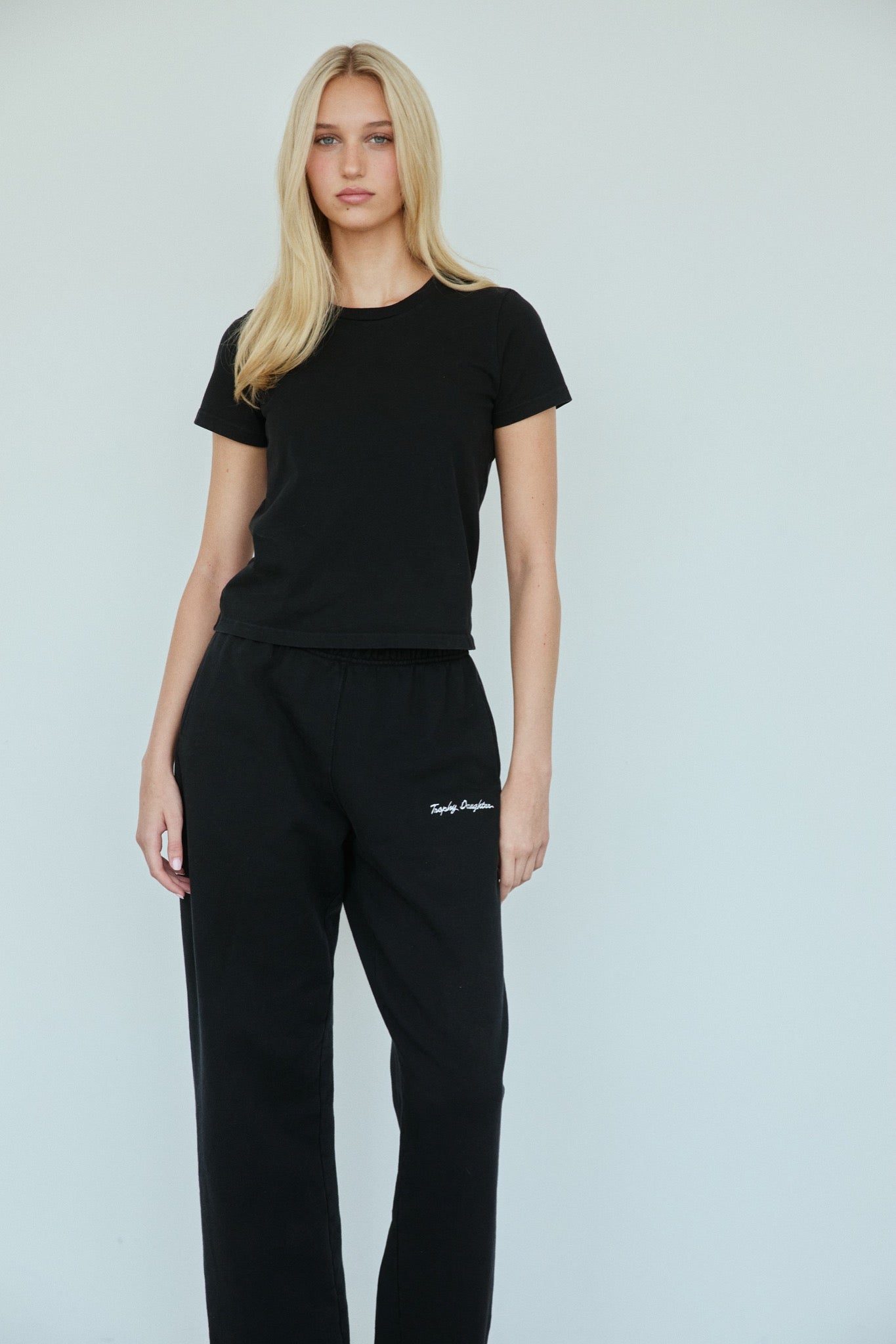 Jacqueine Signature Tee - Private Jet Black