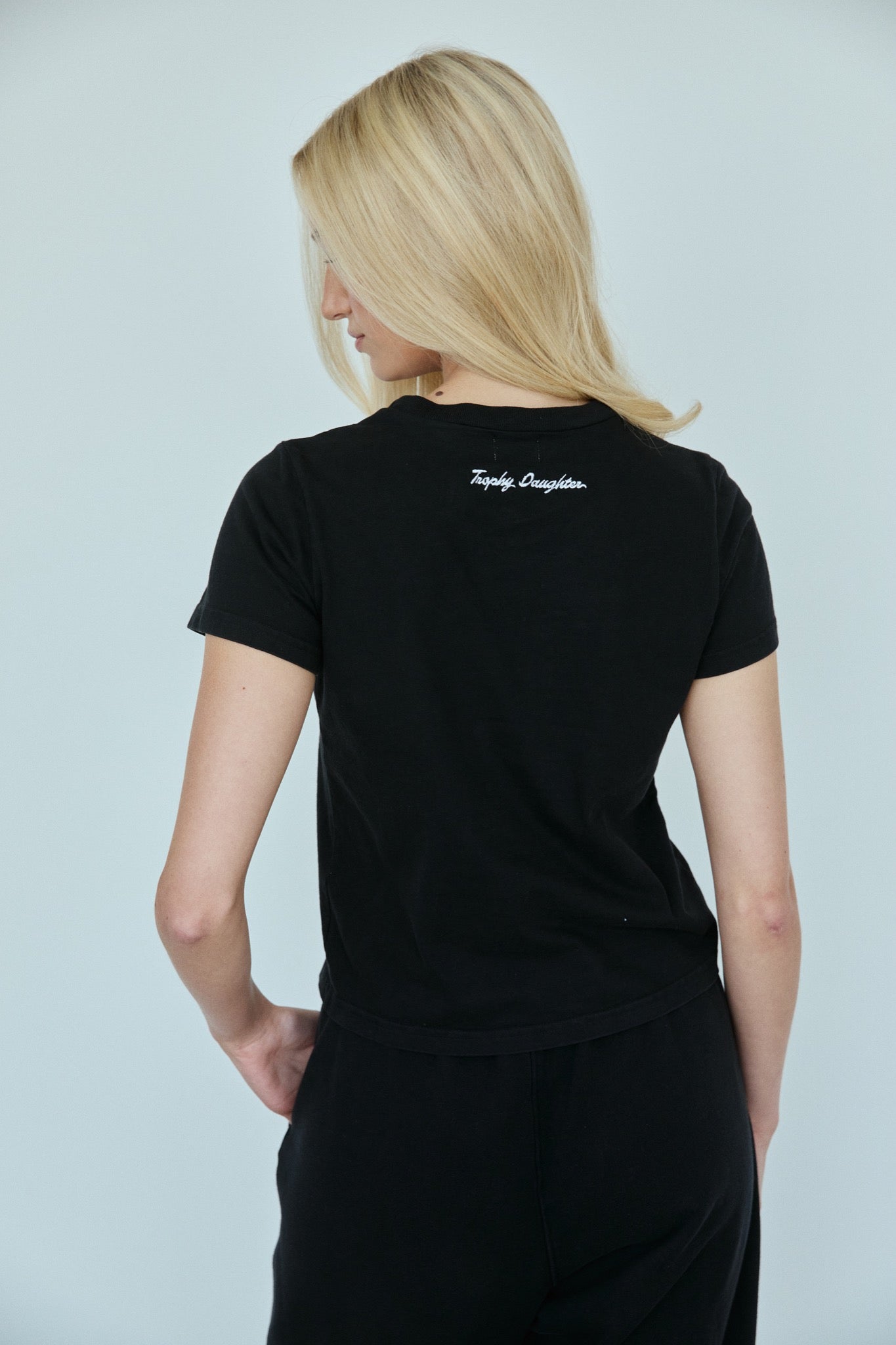 Jacqueine Signature Tee - Private Jet Black