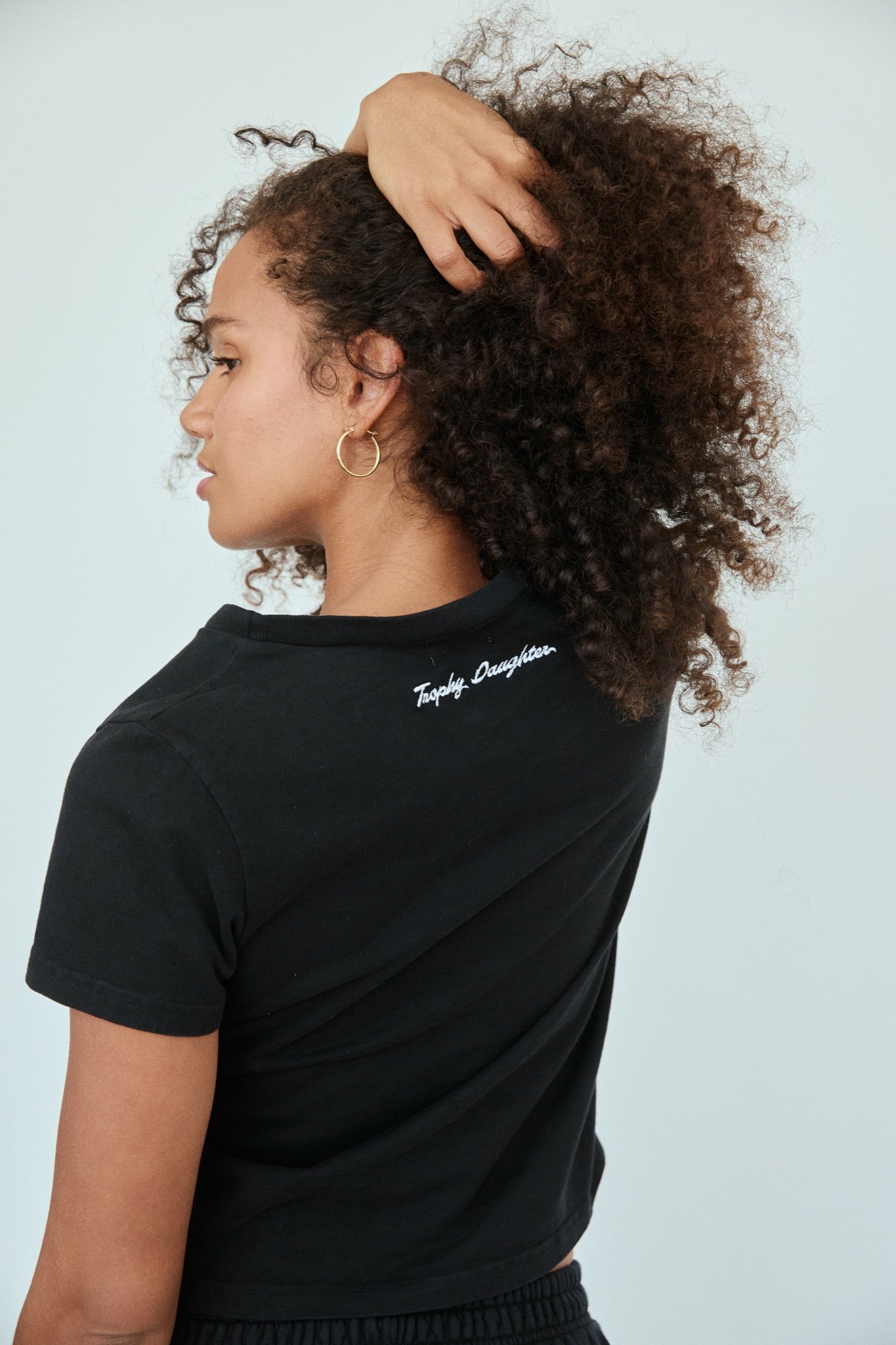Jacqueine Signature Tee - Private Jet Black