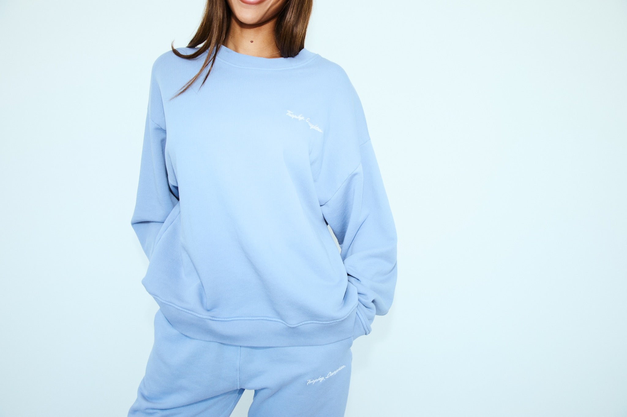 Chloe Signature Crewneck - First Class Blue