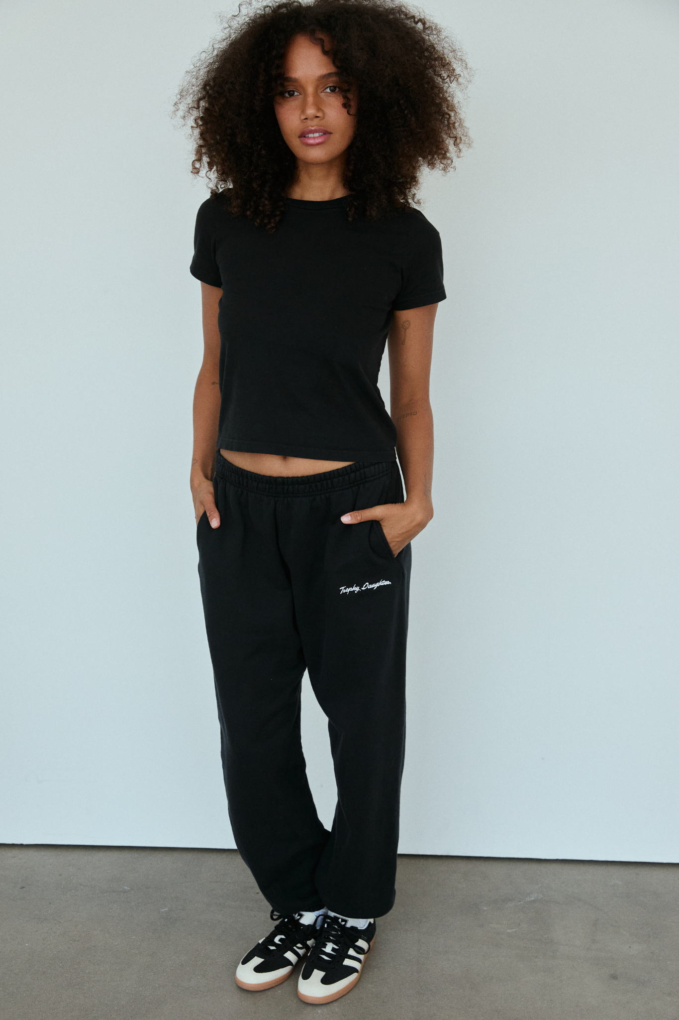 Bridget Signature Jogger - Private Jet Black